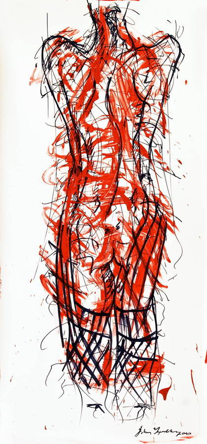 red - white